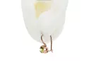 Peridot galben Original vintage din aur roz de 14k Cercei Vintage Craft  vec053r